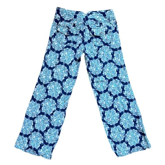 Lilly Pulitzer Pippa Flare Y2K Low Rise Pants in Hey Sailor Size XS - Picture 6 of 10